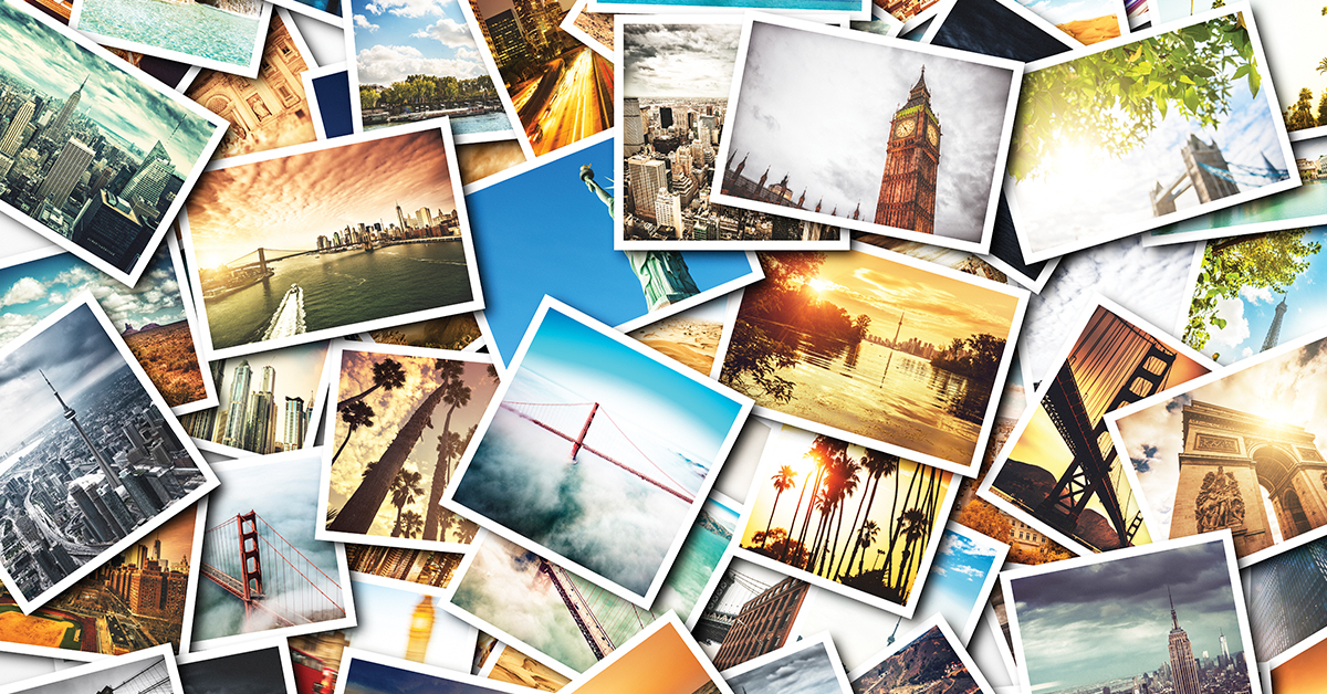 collage of travel photos